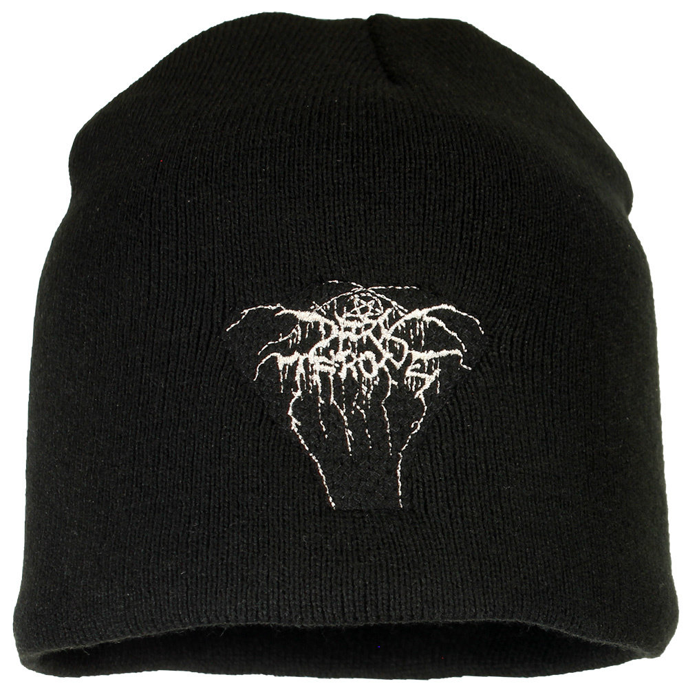 Band Merchandise Darkthrone Band Logo Beanie Mütze Schwarz – Offizielles Merchandise Band Merchandise Darkthrone Band Logo Beanie Mütze Schwarz – Offizielles Merchandise