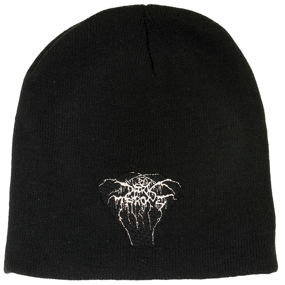Band Merchandise Darkthrone Band Logo Beanie Mütze Schwarz – Offizielles Merchandise Band Merchandise Darkthrone Band Logo Beanie Mütze Schwarz – Offizielles Merchandise
