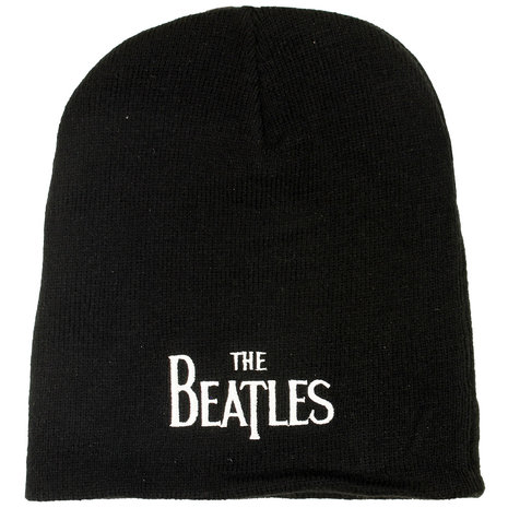 Band Merchandise The Beatles Band Logo Beanie Muts Zwart - Officiële Merchandise Band Merchandise The Beatles Band Logo Beanie Muts Zwart - Officiële Merchandise