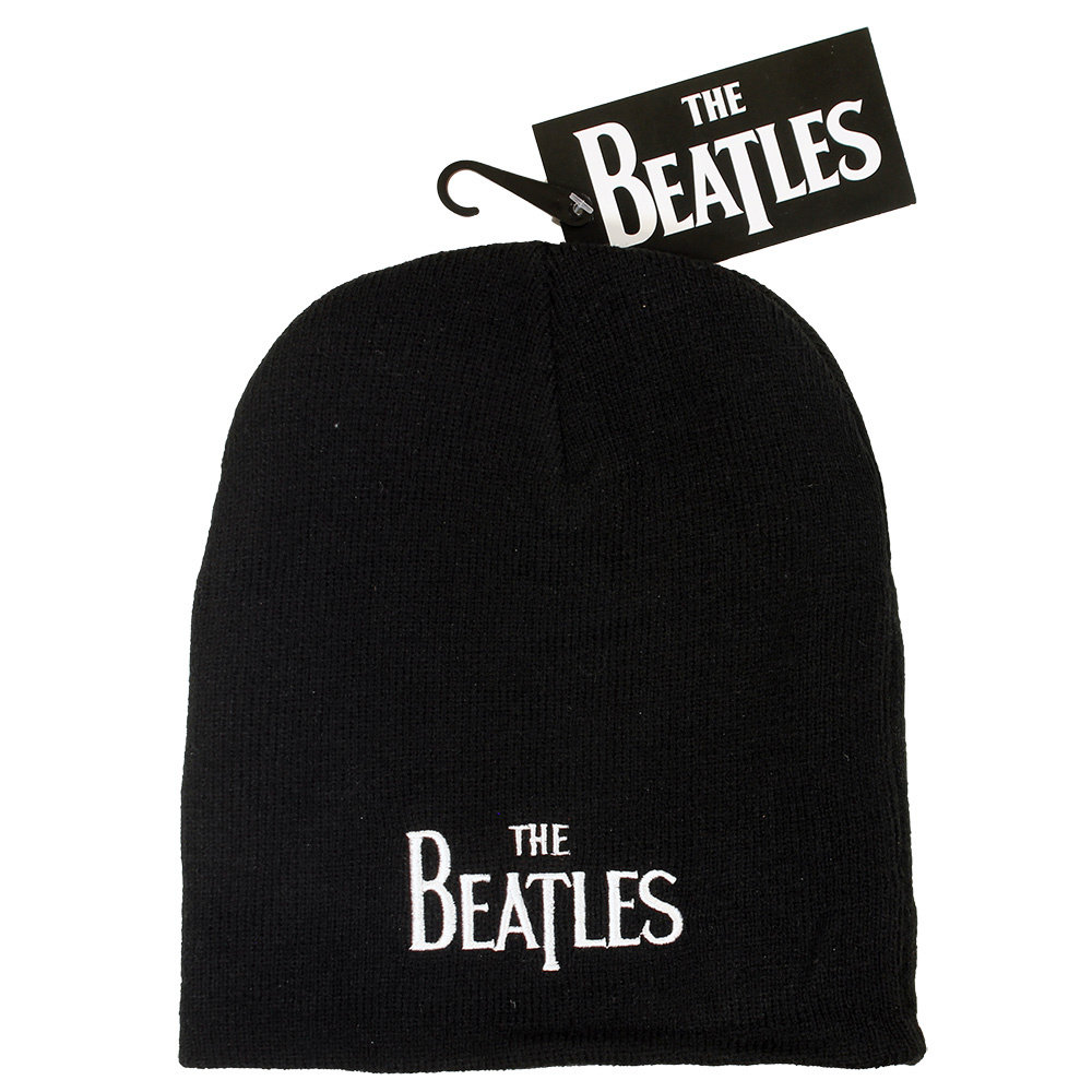 Band Merchandise The Beatles Band Logo Beanie Muts Zwart - Officiële Merchandise Band Merchandise The Beatles Band Logo Beanie Muts Zwart - Officiële Merchandise