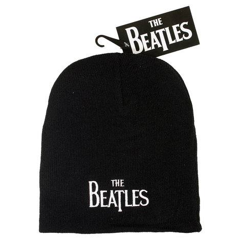 Band Merchandise The Beatles Band Logo Beanie Muts Zwart - Officiële Merchandise Band Merchandise The Beatles Band Logo Beanie Muts Zwart - Officiële Merchandise