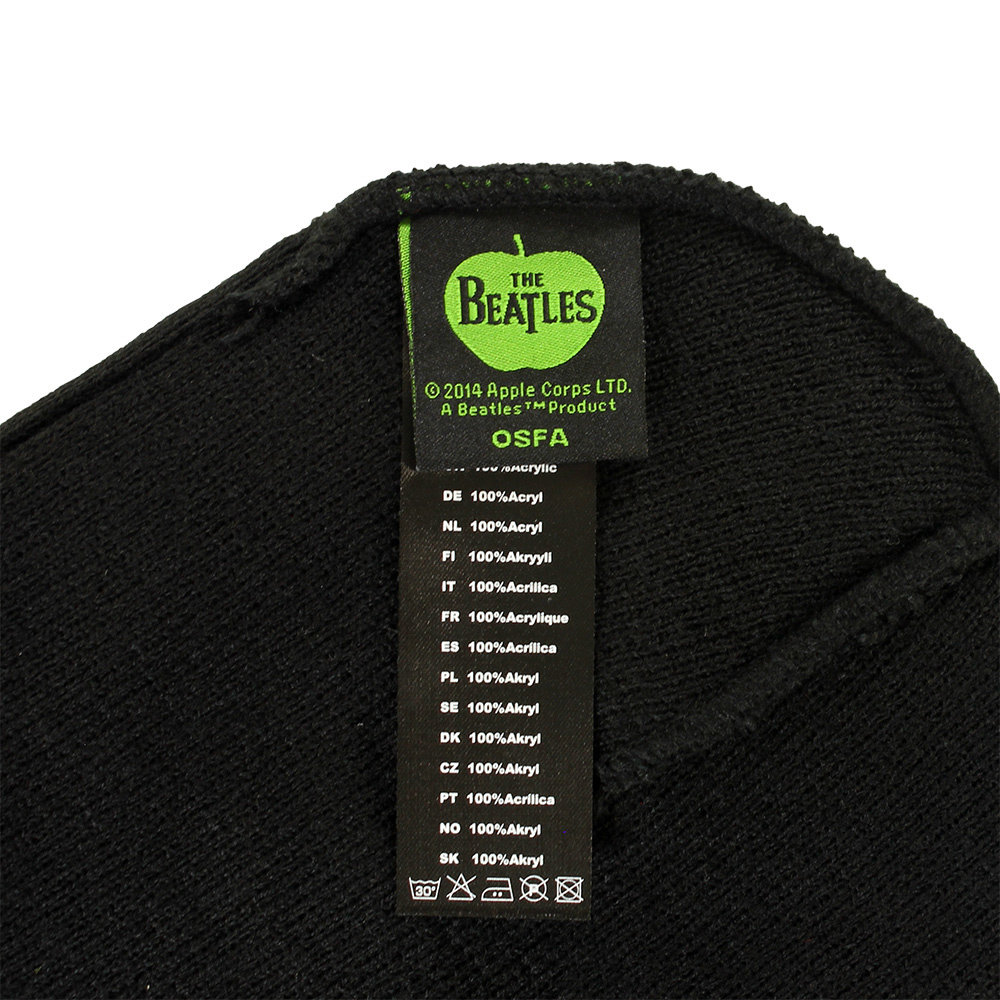 Band Merchandise The Beatles Band Logo Beanie Hat Black - Official Merchandise Band Merchandise The Beatles Band Logo Beanie Hat Black - Official Merchandise