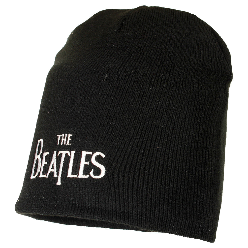 Band Merchandise The Beatles Band Logo Beanie Mütze Schwarz – Offizielles Merchandise Band Merchandise The Beatles Band Logo Beanie Mütze Schwarz – Offizielles Merchandise