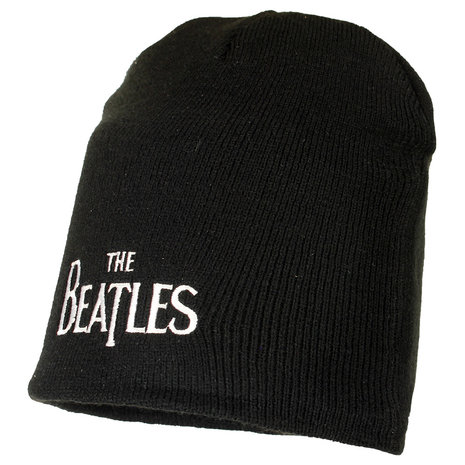 Band Merchandise The Beatles Band Logo Beanie Mütze Schwarz – Offizielles Merchandise Band Merchandise The Beatles Band Logo Beanie Mütze Schwarz – Offizielles Merchandise