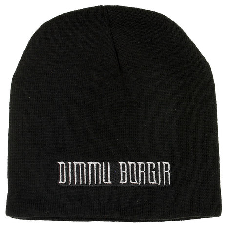 Band Merchandise Dimmu Borgir Band Logo Beanie Hat Black - Official Merchandise Band Merchandise Dimmu Borgir Band Logo Beanie Hat Black - Official Merchandise