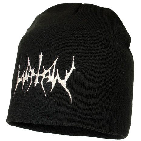 Band Merchandise Watain Band Logo Beanie Muts Zwart - Officiële Merchandise Band Merchandise Watain Band Logo Beanie Muts Zwart - Officiële Merchandise