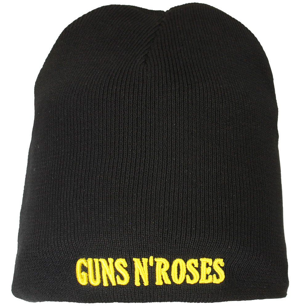 Band Merchandise Guns N'Roses Band Logo Beanie Mütze Schwarz – Offizielles Merchandise Band Merchandise Guns N'Roses Band Logo Beanie Mütze Schwarz – Offizielles Merchandise