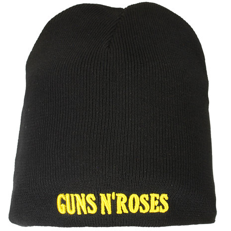 Band Merchandise Guns N'Roses Band Logo Beanie Mütze Schwarz – Offizielles Merchandise Band Merchandise Guns N'Roses Band Logo Beanie Mütze Schwarz – Offizielles Merchandise
