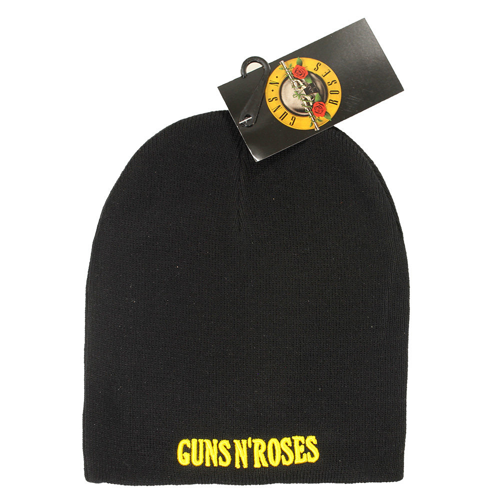Band Merchandise Guns N'Roses Band Logo Beanie Mütze Schwarz – Offizielles Merchandise Band Merchandise Guns N'Roses Band Logo Beanie Mütze Schwarz – Offizielles Merchandise