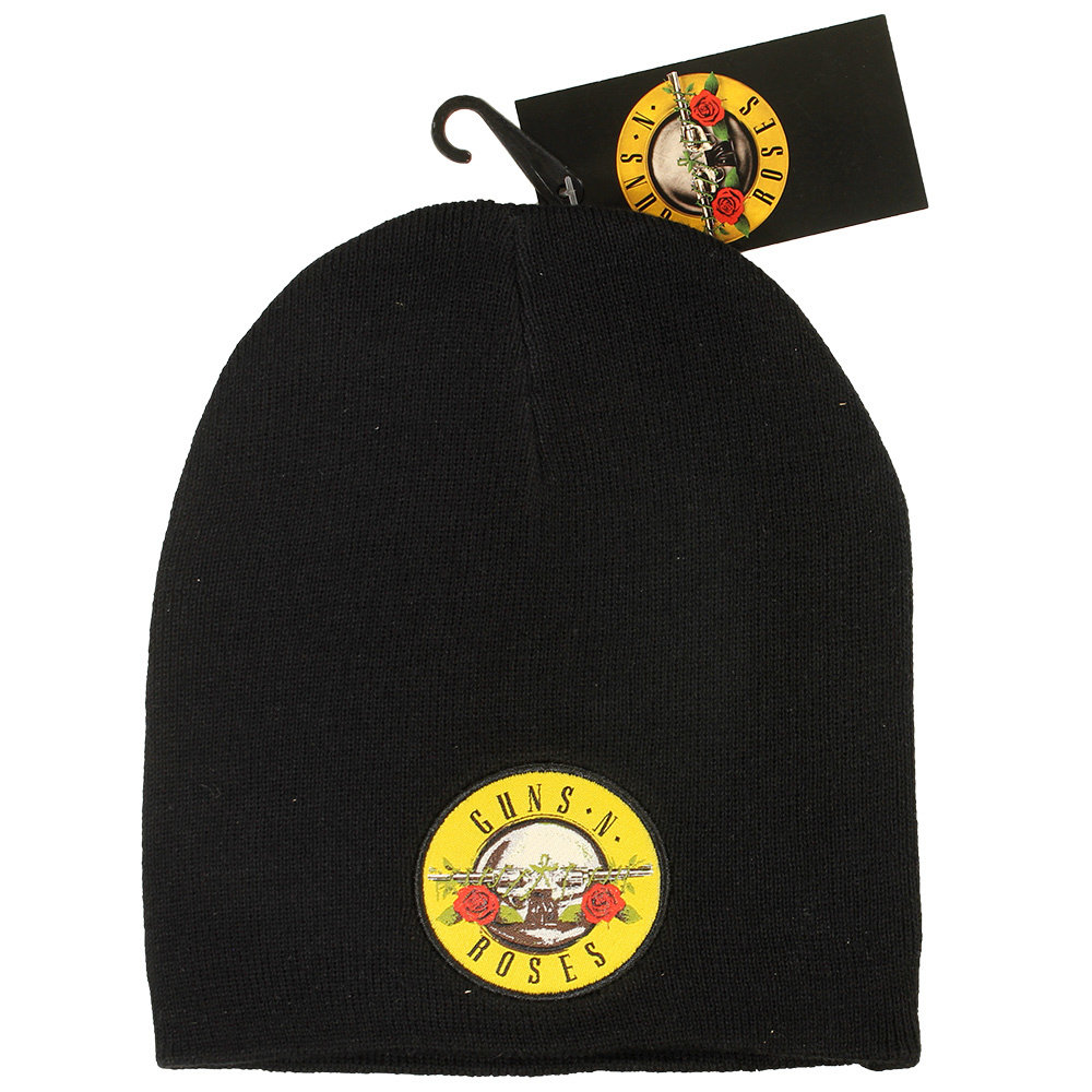Band Merchandise Guns N'Roses Band Logo Beanie Hat Black - Official Merchandise Band Merchandise Guns N'Roses Band Logo Beanie Hat Black - Official Merchandise