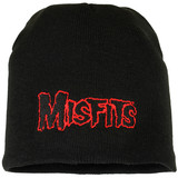 Band Merchandise Misfits Beanie-Mütze mit Band-Logo in Rot Band Merchandise Misfits Beanie-Mütze mit Band-Logo in Rot