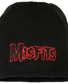 Band Merchandise Misfits Beanie-Mütze mit Band-Logo in Rot Band Merchandise Misfits Beanie-Mütze mit Band-Logo in Rot
