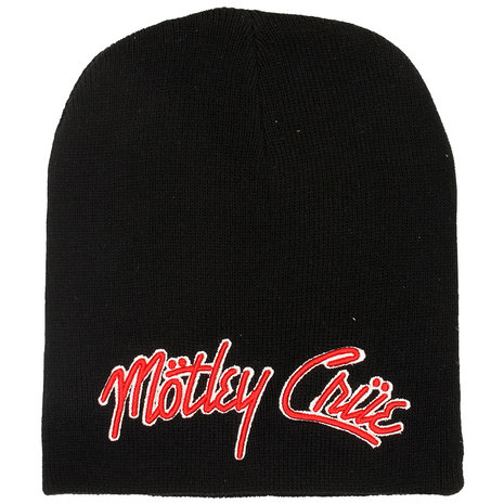 Band Merchandise Mötley Crue Band Logo Beanie Hat Black - Official Merchandise