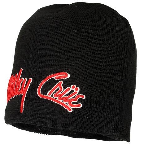 Band Merchandise Mötley Crue Band Logo Beanie Hat Black - Official Merchandise