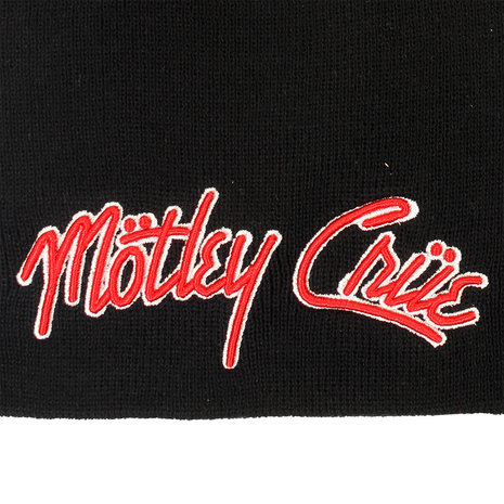 Band Merchandise Mötley Crue Band Logo Beanie Muts Zwart - Officiële Merchandise
