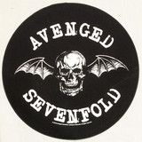 Band Merchandise Avenged Sevenfold  Death Bat Motief Grote Ronde Rugpatch