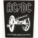 Band Merchandise Großer Aufnäher mit AC/DC-Motiv für alle, die gerne rocken Band Merchandise Großer Aufnäher mit AC/DC-Motiv für alle, die gerne rocken