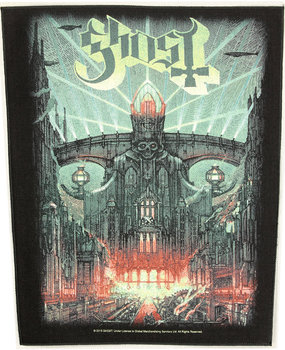 Band Merchandise Großer Aufnäher mit Ghost-Meliora-Motiv auf der Rückseite Band Merchandise Großer Aufnäher mit Ghost-Meliora-Motiv auf der Rückseite