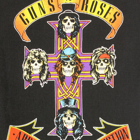 Band Merchandise Guns N’ Roses Appetite For Destruction Motief Grote Rugpatch Multicolor - Officiële Merchandise Band Merchandise Guns N’ Roses Appetite For Destruction Motief Grote Rugpatch Multicolor - Officiële Merchandise