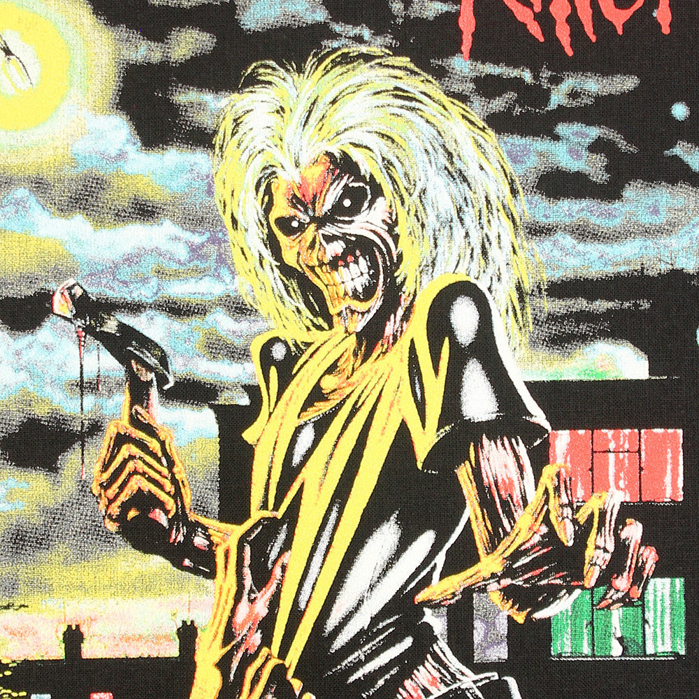 Band Merchandise Iron Maiden Killers Motiv großer Rückenaufnäher, mehrfarbig – offizielles Merchandise Band Merchandise Iron Maiden Killers Motiv großer Rückenaufnäher, mehrfarbig – offizielles Merchandise