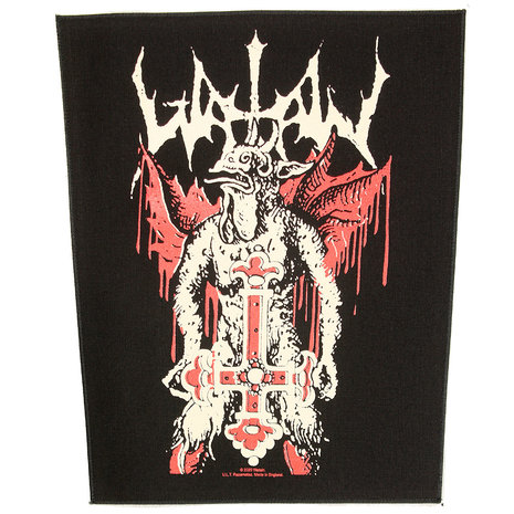 Band Merchandise Watain Inverted Cross Motiv großer Rückenaufnäher Schwarz/Weiß/Rot – Offizielles Merchandise Band Merchandise Watain Inverted Cross Motiv großer Rückenaufnäher Schwarz/Weiß/Rot – Offizielles Merchandise