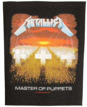 Band Merchandise Großer Aufnäher mit Metallica-Motiv „Master Of Puppets“ auf der Rückseite