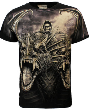 Rock Eagle Biker The Serpent Double Headed Dragon T-Shirt Zwart Rock Eagle Biker The Serpent Double Headed Dragon T-Shirt Zwart