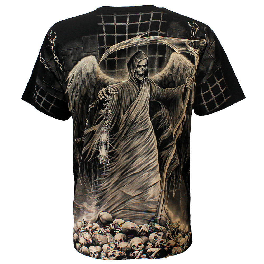 Rock Eagle Biker Imprisoned Angel Of Death T-Shirt Zwart / Grijs - Officially Licensed Rock Eagle Biker Imprisoned Angel Of Death T-Shirt Zwart / Grijs - Officially Licensed