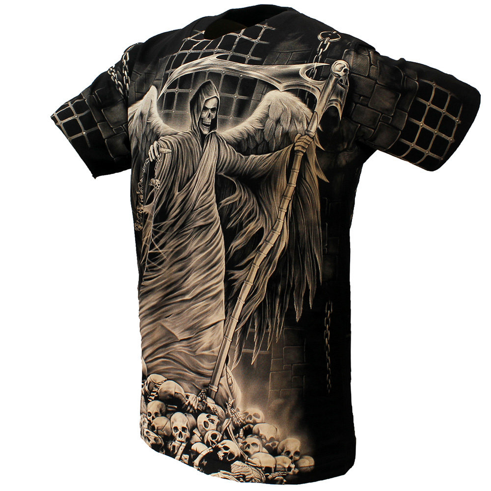 Rock Eagle Biker Imprisoned Angel Of Death T-Shirt Zwart / Grijs - Officially Licensed Rock Eagle Biker Imprisoned Angel Of Death T-Shirt Zwart / Grijs - Officially Licensed