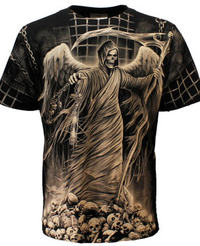 Rock Eagle Biker Imprisoned Angel Of Death T-Shirt Zwart Rock Eagle Biker Imprisoned Angel Of Death T-Shirt Zwart