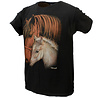 Rock Eagle / Biker T-Shirts Mare and Foal Two Horses T-Shirt Black Rock Eagle / Biker T-Shirts Mare and Foal Two Horses T-Shirt Black