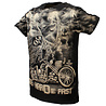 Rock Eagle Biker Ride Hard Die Fast Cemetery T-Shirt Zwart / Grijs - Officially Licensed Rock Eagle Biker Ride Hard Die Fast Cemetery T-Shirt Zwart / Grijs - Officially Licensed