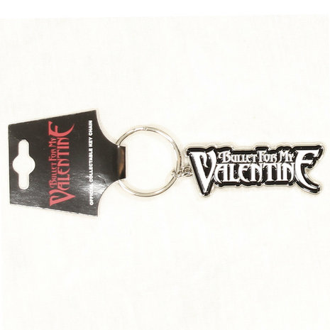 Band Merchandise Bullet For My Valentine Metalen Logo Sleutelhanger Zilver Band Merchandise Bullet For My Valentine Metalen Logo Sleutelhanger Zilver