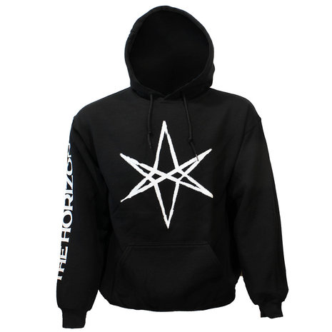 Band Merchandise Bring Me The Horizon PHSH Hex Logo Arm and Back Print Hoodie Sweater Trui Zwart Officiele Merchandise