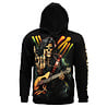 Rock Eagle / Biker T-Shirts Rock Eagle Glow In The Dark Rock Hand Skeleton Hoodie Vest Zwart - Officiële Merchandise Rock Eagle / Biker T-Shirts Rock Eagle Glow In The Dark Rock Hand Skeleton Hoodie Vest Zwart - Officiële Merchandise