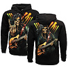 Rock Eagle / Biker T-Shirts Rock Eagle Glow In The Dark Rock Hand Skeleton Hoodie Vest Zwart - Officiële Merchandise Rock Eagle / Biker T-Shirts Rock Eagle Glow In The Dark Rock Hand Skeleton Hoodie Vest Zwart - Officiële Merchandise