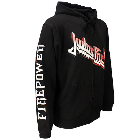Band Merchandise Judas Priest Firepower Zipper Hoodie Sweater Jacket Black/Orange - Official Merchandise Band Merchandise Judas Priest Firepower Zipper Hoodie Sweater Jacket Black/Orange - Official Merchandise