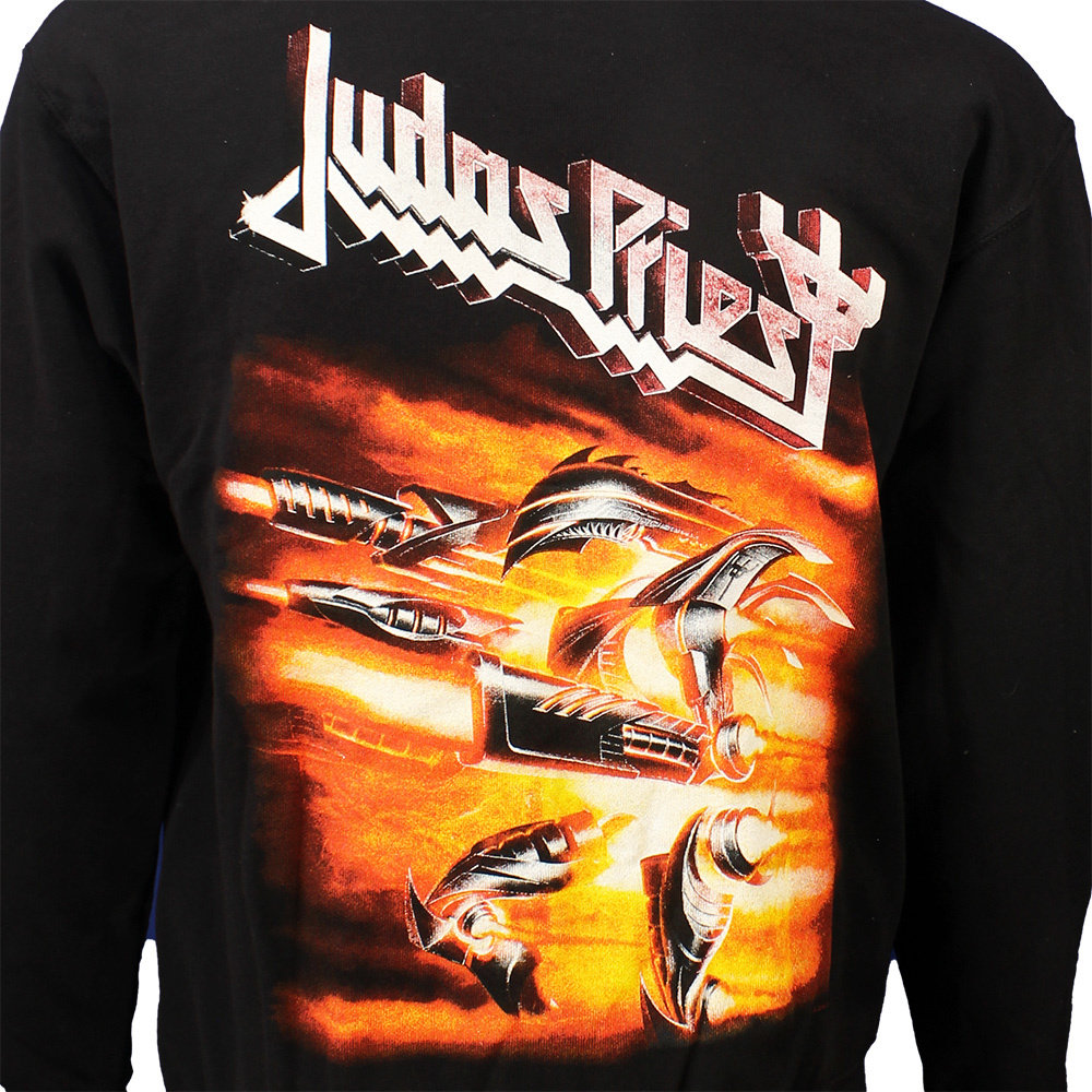 Band Merchandise Judas Priest Firepower Zipper Hoodie Sweater Jacket Black/Orange - Official Merchandise Band Merchandise Judas Priest Firepower Zipper Hoodie Sweater Jacket Black/Orange - Official Merchandise