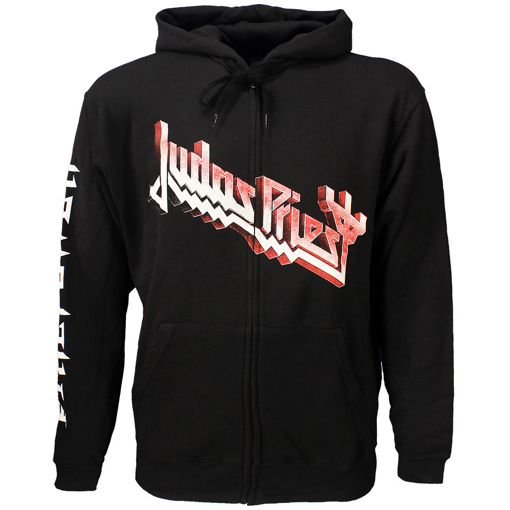 Band Merchandise Judas Priest Firepower Zipper Hoodie Sweater Jacket Black/Orange - Official Merchandise Band Merchandise Judas Priest Firepower Zipper Hoodie Sweater Jacket Black/Orange - Official Merchandise