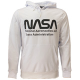 NASA NASA Logo Front and Arm Print Hoodie Sweater Trui Wit NASA NASA Logo Front and Arm Print Hoodie Sweater Trui Wit