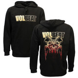Band Merchandise Volbeat Bleeding Crown Skull Backprint Hoodie Sweater Trui Band Merchandise Volbeat Bleeding Crown Skull Backprint Hoodie Sweater Trui
