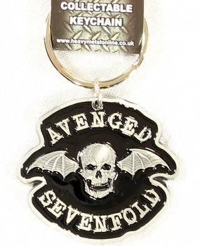 Band Merchandise Avenged Sevenfold Death Bat Metalen Enamel Fill-In Logo Sleutelhanger Band Merchandise Avenged Sevenfold Death Bat Metalen Enamel Fill-In Logo Sleutelhanger