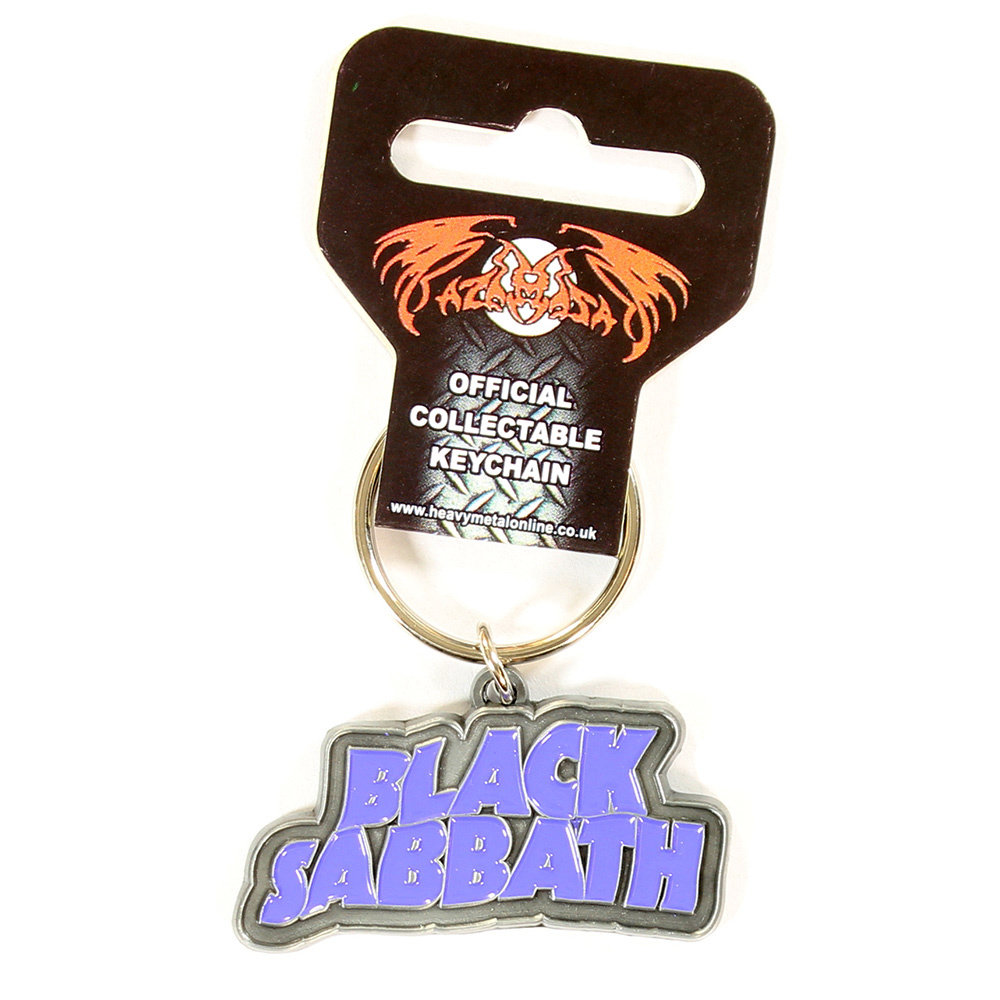 Band Merchandise Black Sabbath Metall-Emaille-Fill-In-Logo-Schlüsselanhänger Silber – Offizielles Merchandise Band Merchandise Black Sabbath Metall-Emaille-Fill-In-Logo-Schlüsselanhänger Silber – Offizielles Merchandise
