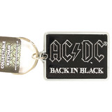 Band Merchandise AC/DC Back In Black Metalen Die Cast Relief Logo Sleutelhanger Band Merchandise AC/DC Back In Black Metalen Die Cast Relief Logo Sleutelhanger