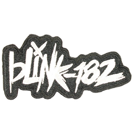 Band Merchandise Blink-182 Scratch Logo Standard Embroidered Patch Emblem Black/White - Official Merchandise Band Merchandise Blink-182 Scratch Logo Standard Embroidered Patch Emblem Black/White - Official Merchandise