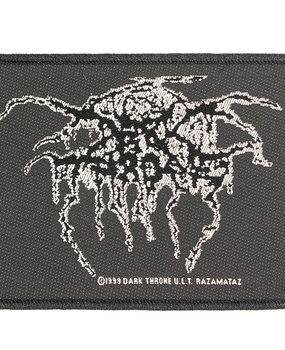Band Merchandise Darkthrone Lurex Logo Standard Woven Patch Emblem Band Merchandise Darkthrone Lurex Logo Standard Woven Patch Emblem