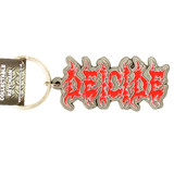 Band Merchandise Deicide Metalen Die Cast Relief Logo Sleutelhanger Band Merchandise Deicide Metalen Die Cast Relief Logo Sleutelhanger