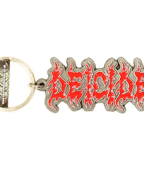 Band Merchandise Deicide Metal Die Cast Relief Logo Keychain Band Merchandise Deicide Metal Die Cast Relief Logo Keychain