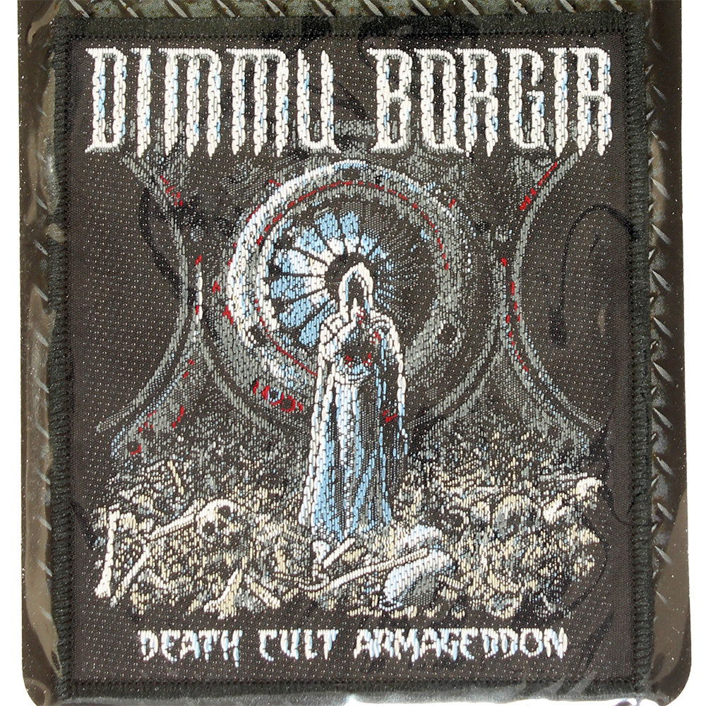Band Merchandise Dimmu Borgir Death Cult Armageddon Logo Standard Woven Patch Emblem Mehrfarbig – Offizielles Merchandise Band Merchandise Dimmu Borgir Death Cult Armageddon Logo Standard Woven Patch Emblem Mehrfarbig – Offizielles Merchandise