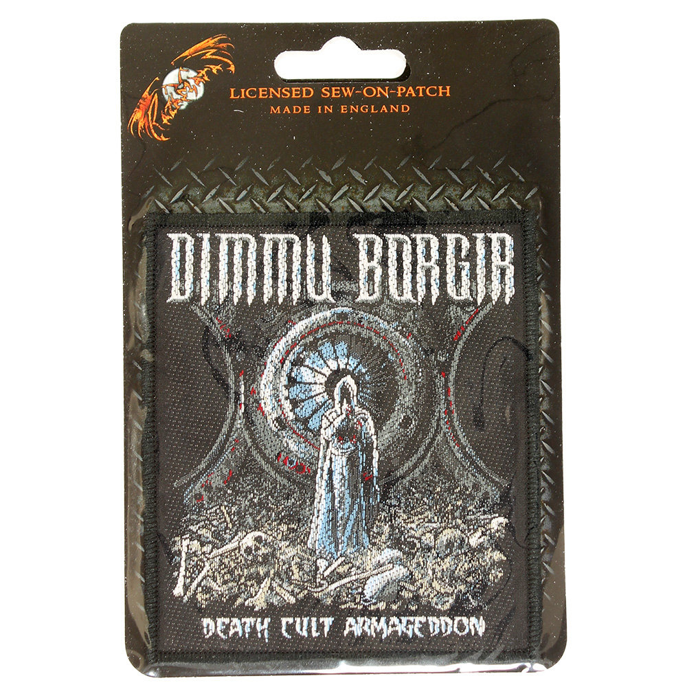 Band Merchandise Dimmu Borgir Death Cult Armageddon Logo Standard Woven Patch Emblem Mehrfarbig – Offizielles Merchandise Band Merchandise Dimmu Borgir Death Cult Armageddon Logo Standard Woven Patch Emblem Mehrfarbig – Offizielles Merchandise